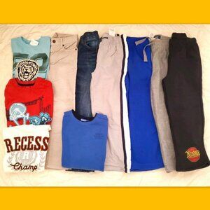 Boys 5-6 Lot NWT Fall WinterJeans Pants Sweatshirt Tee Gymboree TCP Bundle